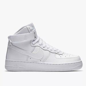 all white nike high tops